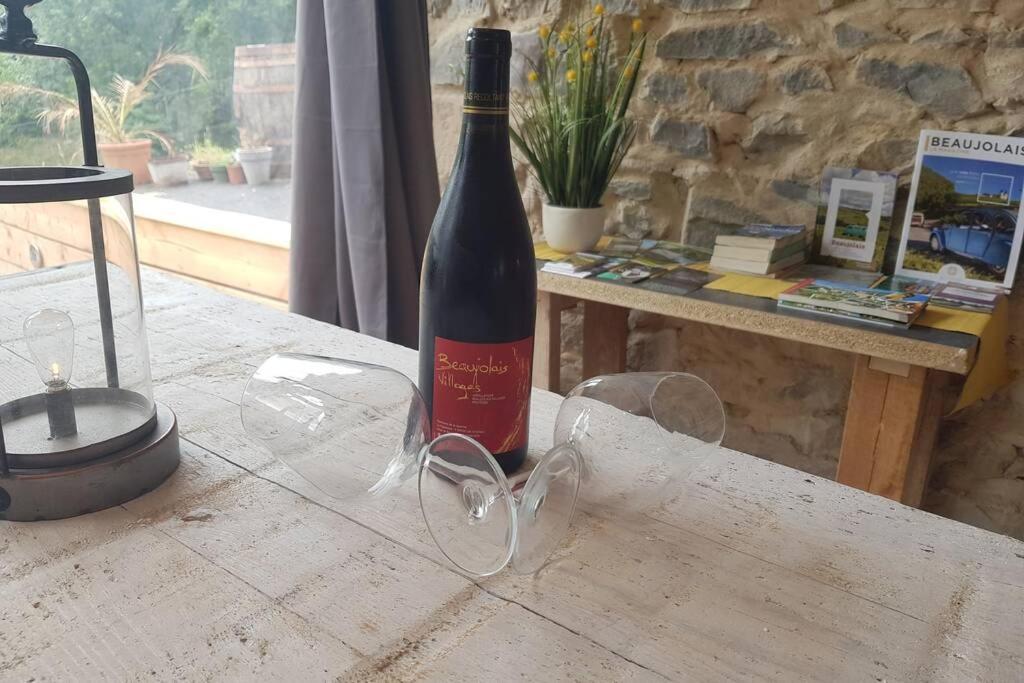 Studio tout confort entre vignes et prés Saint-Didier-sur-Beaujeu Extérieur photo