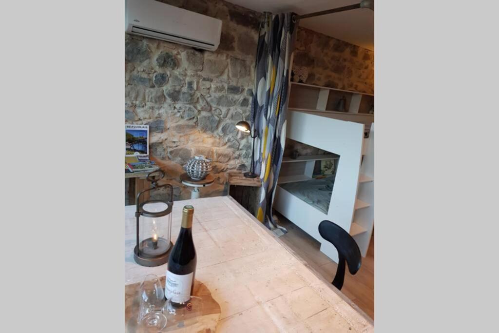 Studio tout confort entre vignes et prés Saint-Didier-sur-Beaujeu Extérieur photo