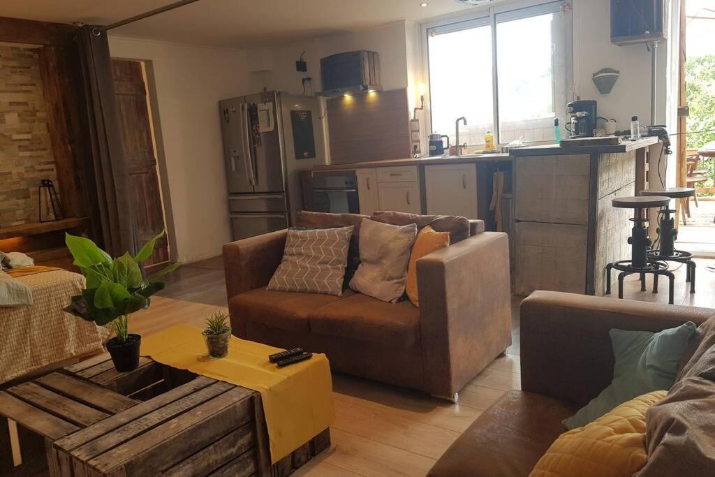 Studio tout confort entre vignes et prés Saint-Didier-sur-Beaujeu Extérieur photo
