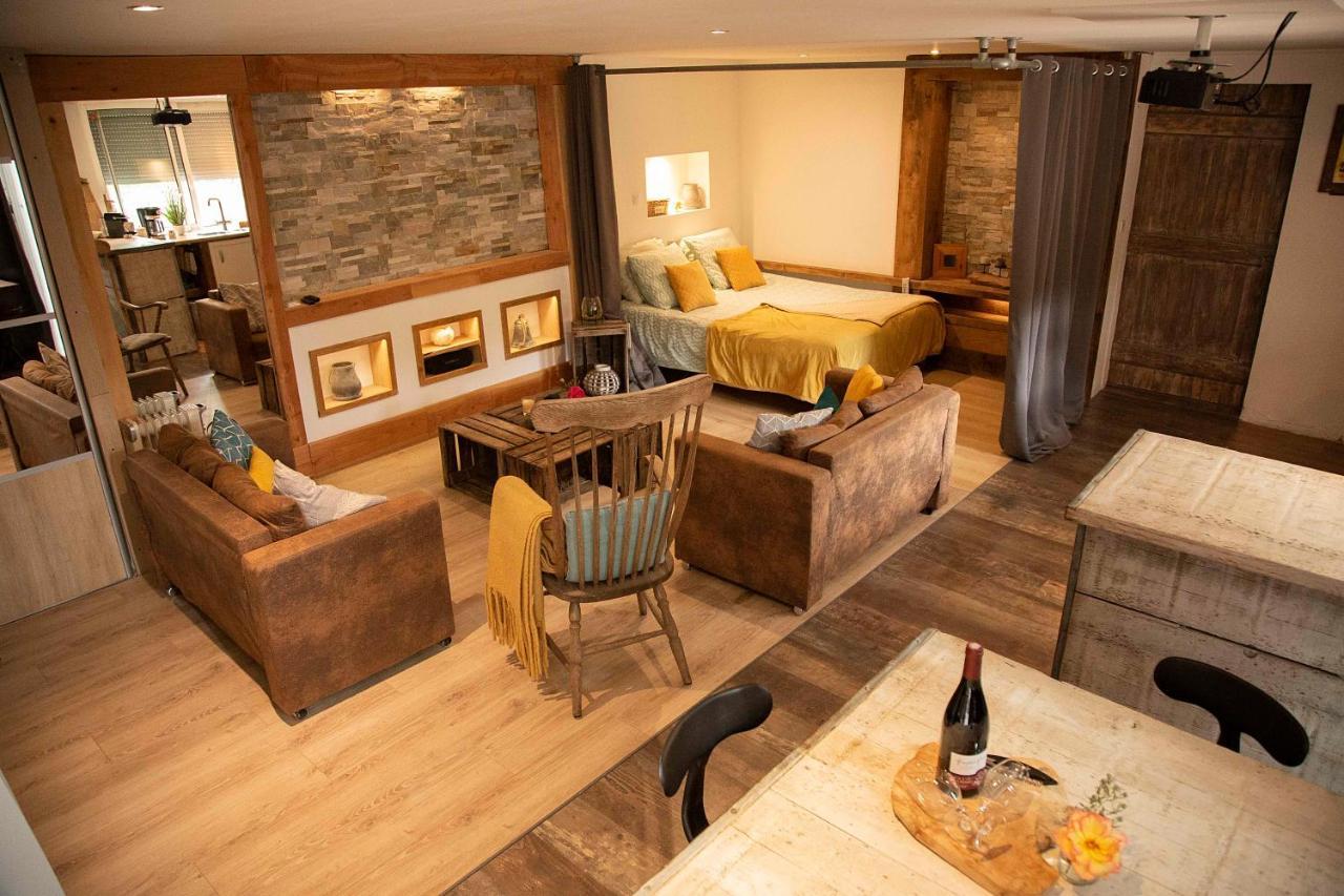 Studio tout confort entre vignes et prés Saint-Didier-sur-Beaujeu Extérieur photo